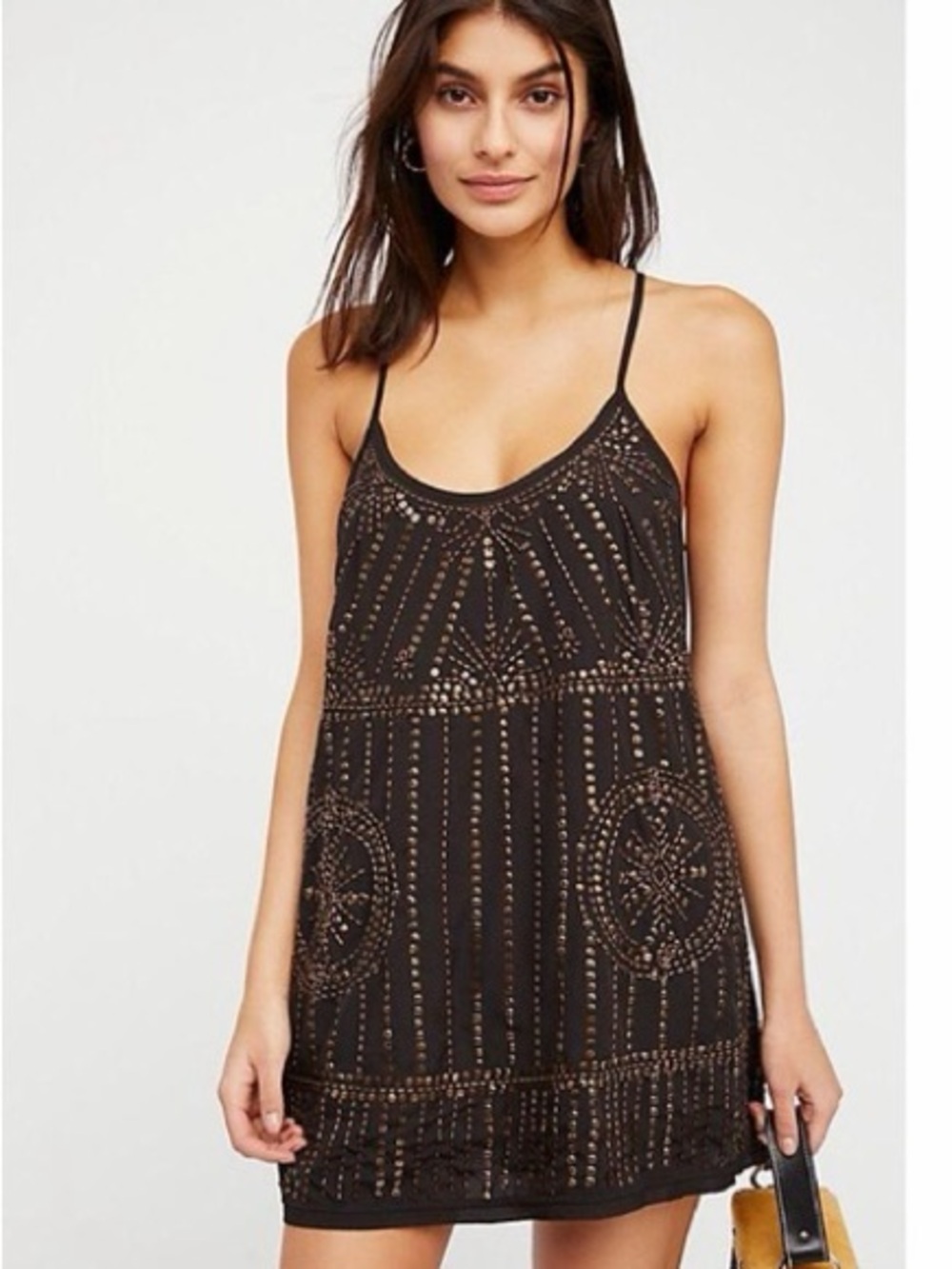 Free People Beaded Mini Dress